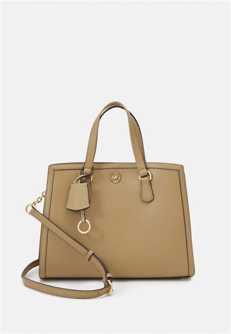 camel michael kors handbag|michael kors chantal satchel.